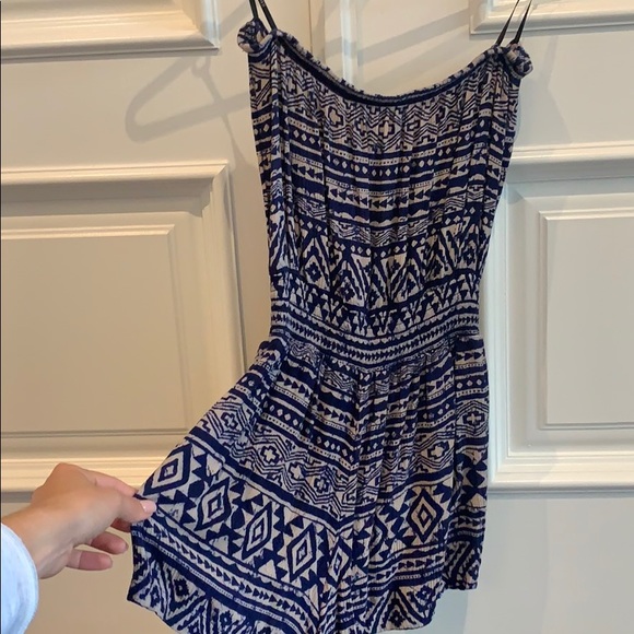 Blue patterned Romper - Picture 2 of 2